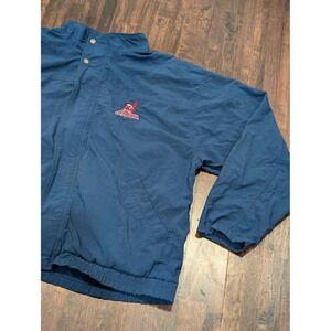Vintage Cleveland Indians Jacket Mens 2XL Blue MLB Baseball 90s Antigua